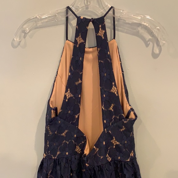 City Triangles Navy Lace Dress - Picture 2 of 2